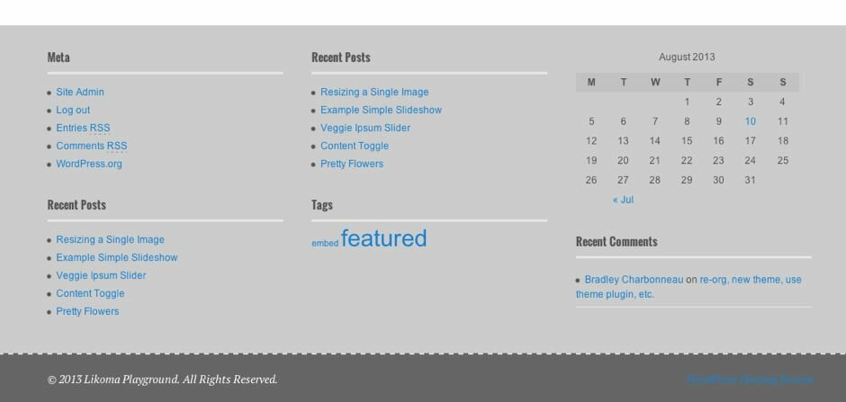 There are actually two footer areas in WOO Canvas: the footer and the footer widget areas. 