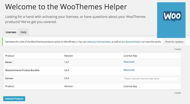 Bought some WOO Themes plugins, extensions, and themes? Now you can update them easily. 