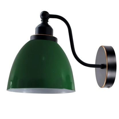 Industrial Vintage Modern Retro Swan Neck Metal Arm E27 Sconce Green Wall Mount Light~3919-0