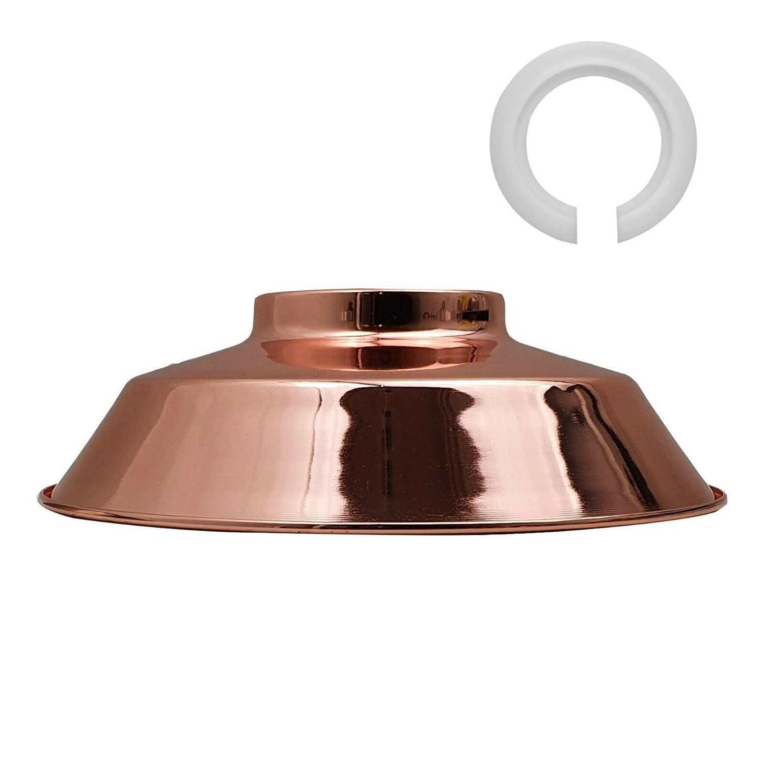 VINTAGE STYLE METAL CEILING LIGHT ROSE GOLD SHADES~2076-1