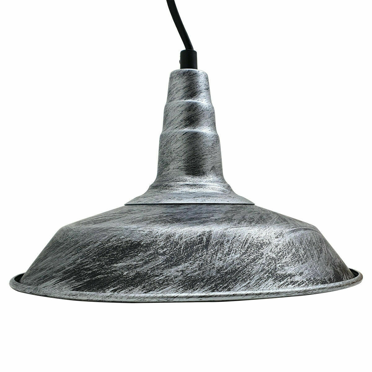 Metal Dome Ceiling Light Shade Versatile Décor Silver ~3721-3