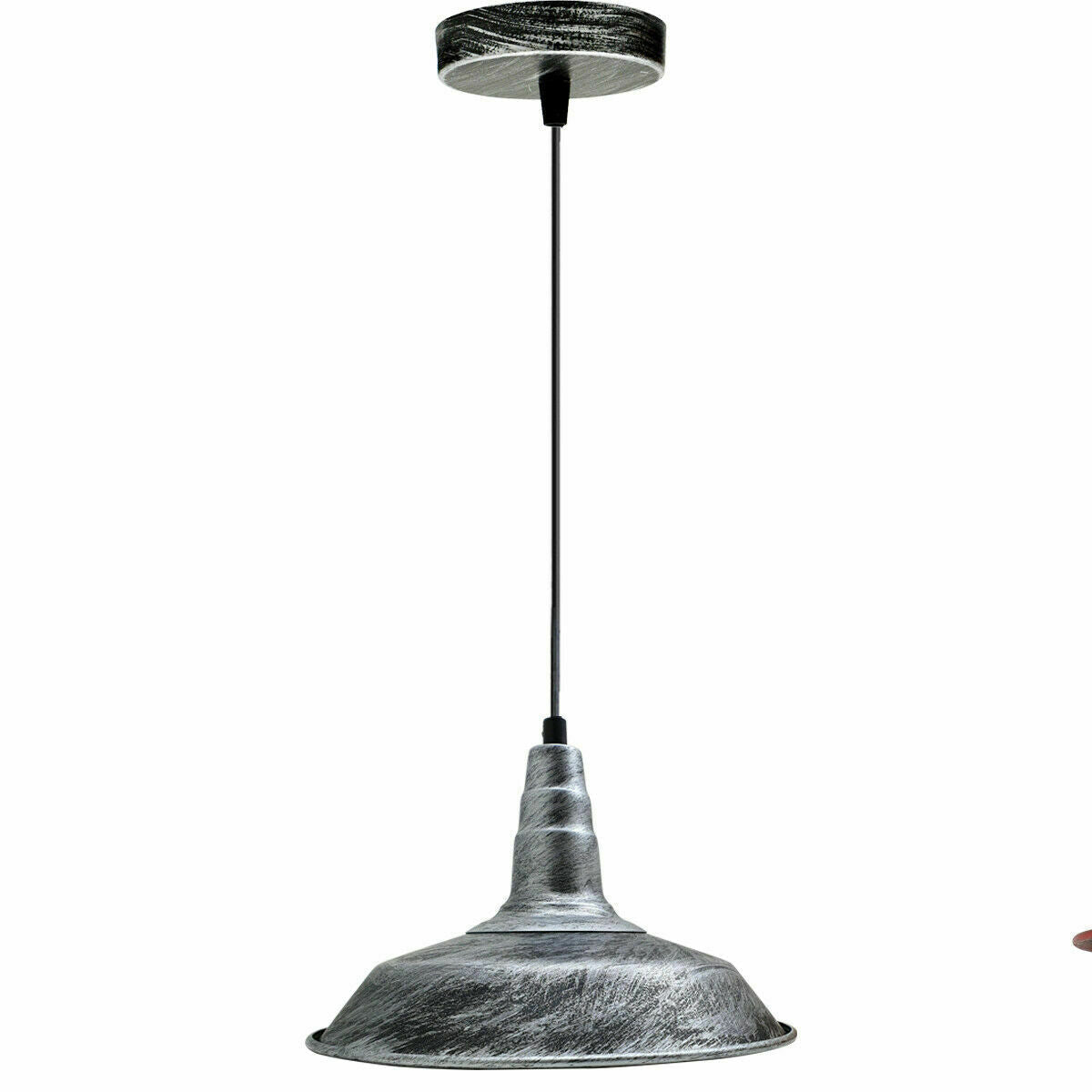 Metal Dome Ceiling Light Shade Versatile Décor Silver ~3721-1