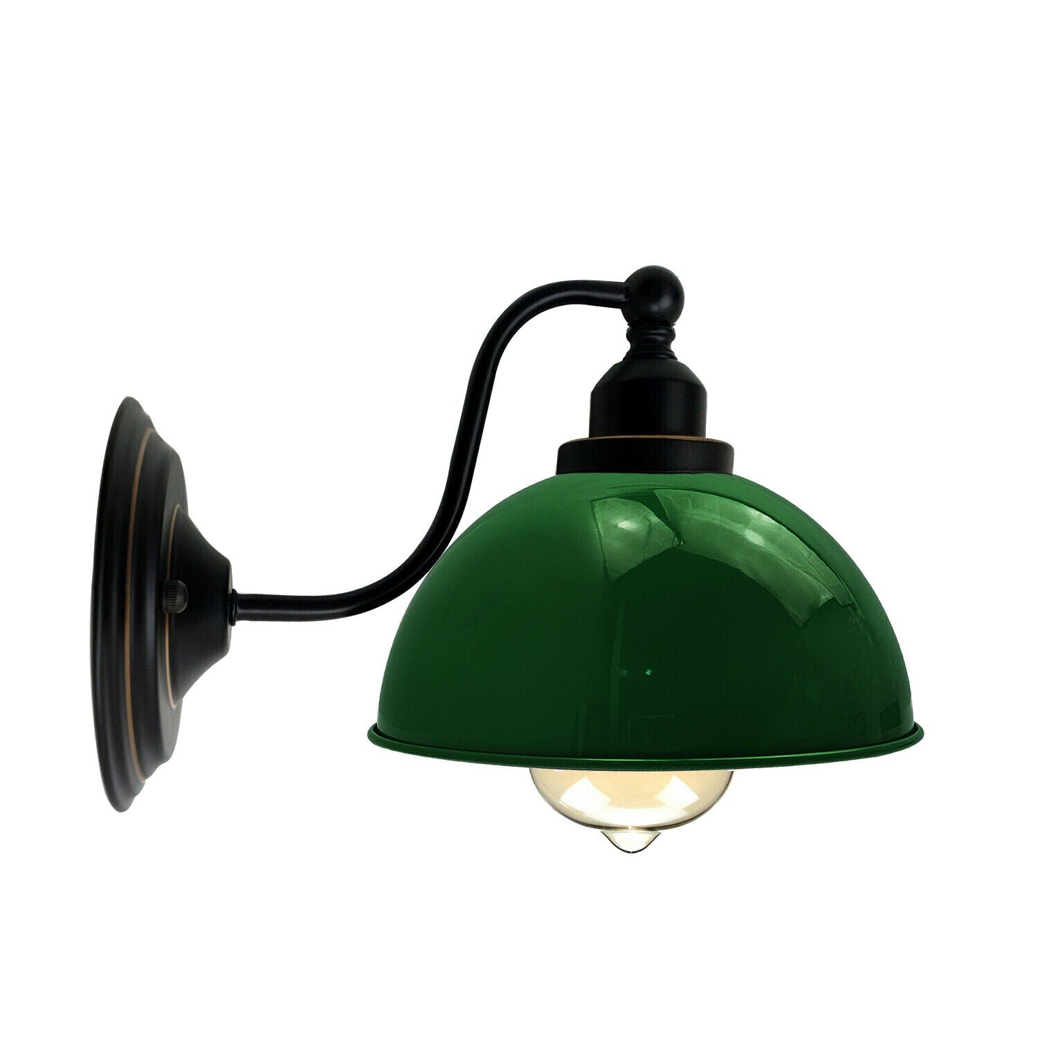 Industrial vintage Retro Green Wall Light Sconces E27 UK Holders~3699-2