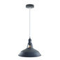 Industrial Vintage Modern Metal Retro  E27 Ceiling Grey Barn Slotted Pendant Shade~3737-1