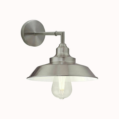 Industrial Vintage Retro Wall Lamp Indoor E27 Edison Satin Nickel Lighting Sconces~3811-1