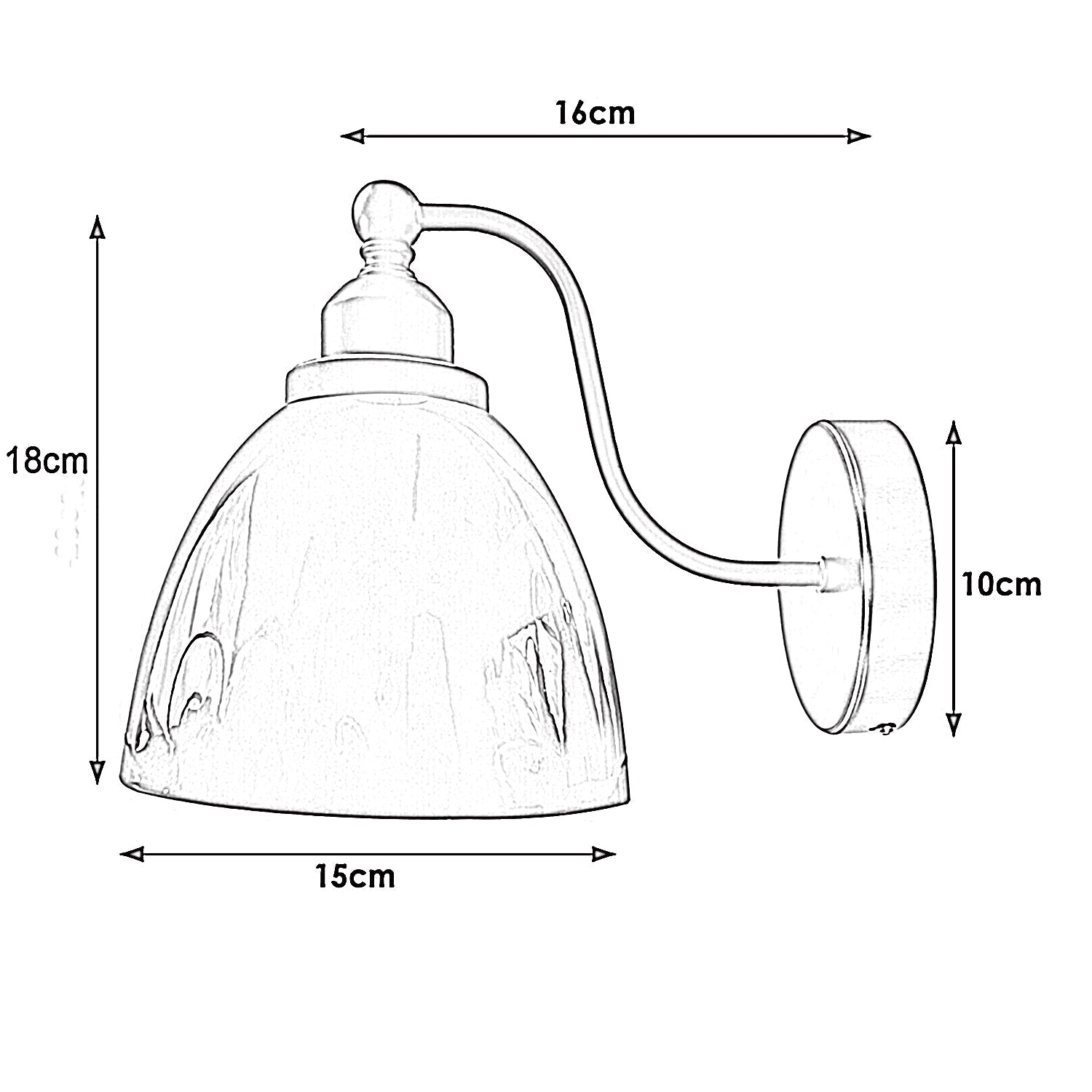 Industrial Vintage Modern Retro Swan Neck Metal Arm E27 Sconce Orange Wall Mount Light~3917-3