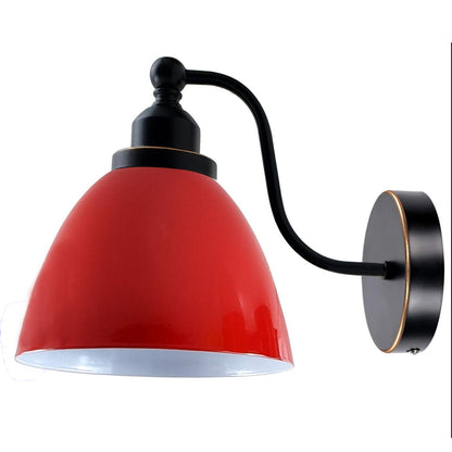 Industrial Vintage Modern Retro Swan Neck Metal Arm E27 Sconce Red Wall Mount Light~3915-1