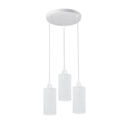 Industrial vintage Retro3 way Round ceiling Various colours cage pendant light E27 Uk Holder~3968-3