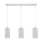 Industrial vintage Retro 3 way Rectangle Drum Cylinder various colours cage pendant~4016-9