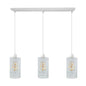 Industrial vintage Retro 3 way Rectangle Drum Cylinder various colours cage pendant~4016-8