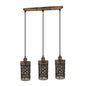 Industrial vintage Retro 3 way Rectangle Drum Cylinder various colours cage pendant~4016-1