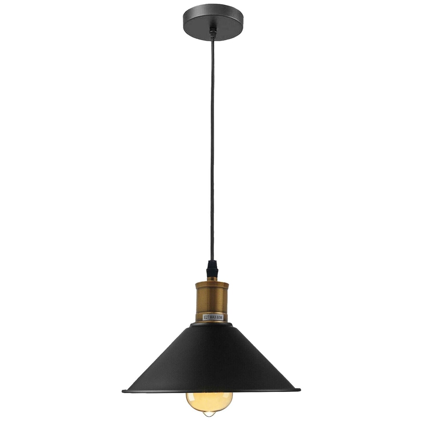 Vintage Industrial Ceiling Pendant Light Retro Loft Style Metal Shade Lamp~1420-10