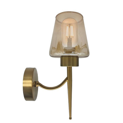 Modern Industrial Polished Amber Glass Wall lights~4905-0