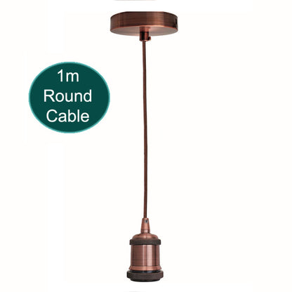 1m Pendant Light E27 Base Copper Holder~1703-0