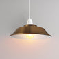 VINTAGE STYLE METAL CEILING LIGHT YELLOW BRASS SHADES~2078-0