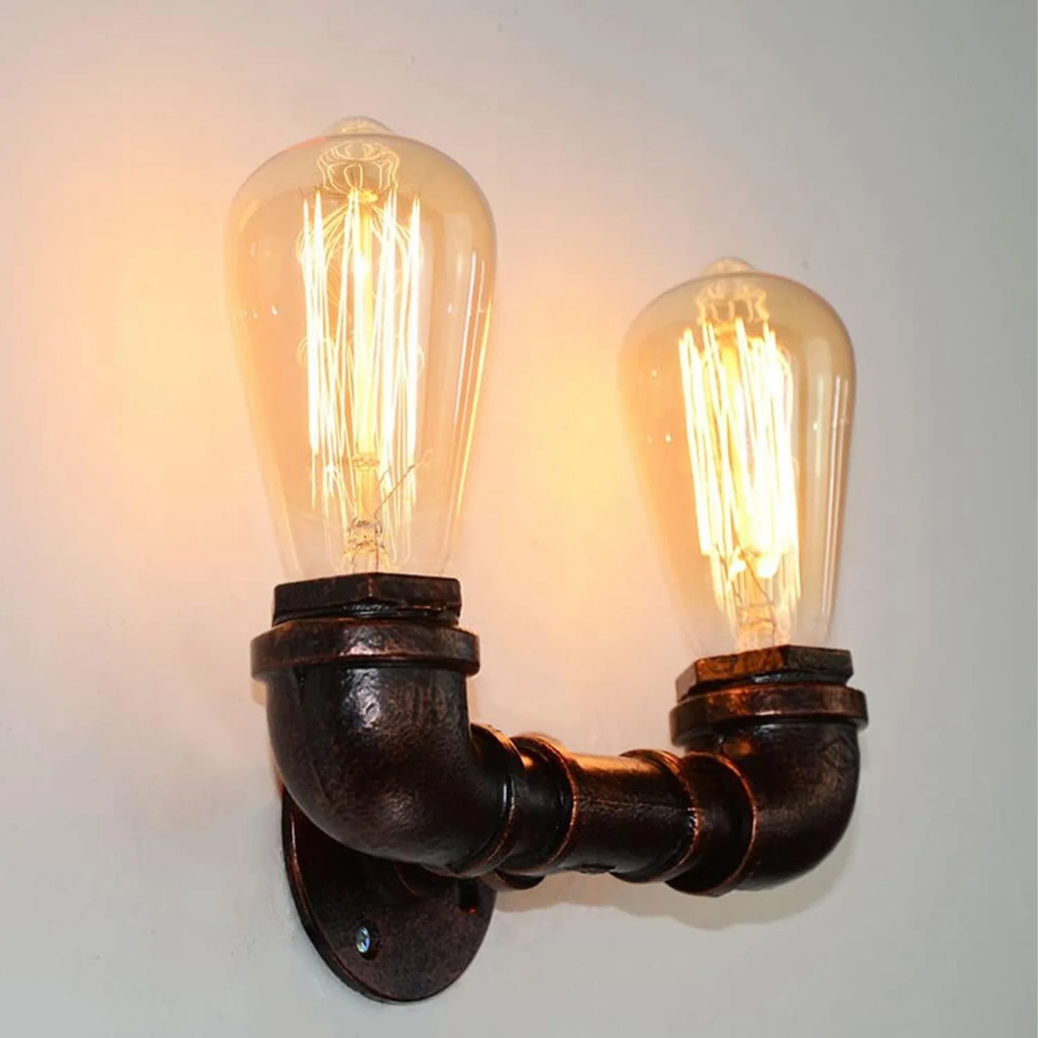 Vintage Industrial Sconce Loft Various colours Water Pipe Wall Light Porch Lamp Steampunk~2133-0