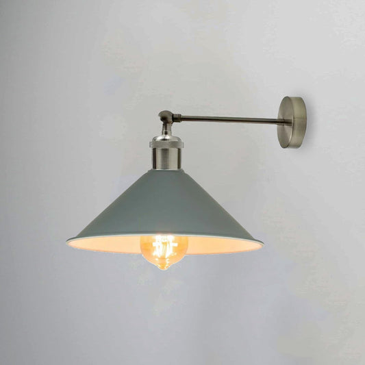 Industrial Grey Colour Wall Lamp Retro Light Vintage Wall Sconce Lights~2313-0