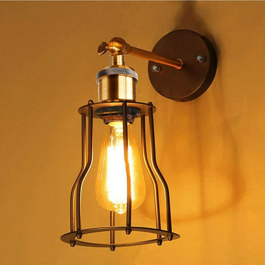 Industrial Black Wall Lights Fitting Adjustable Arm for Bedroom Dining Room Hallway~1172-0