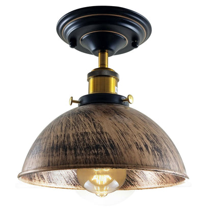 Industrial Ceiling lights Flush Mount Dome Shade~1234-4