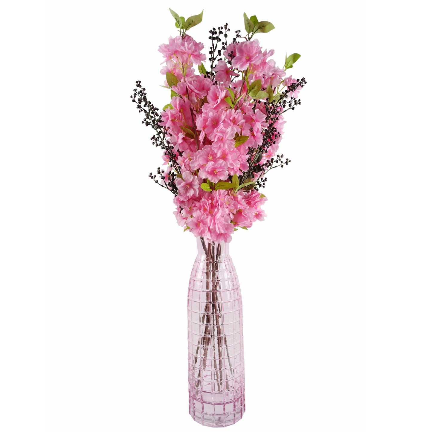 100cm Pink Artificial Blossom Stem-3