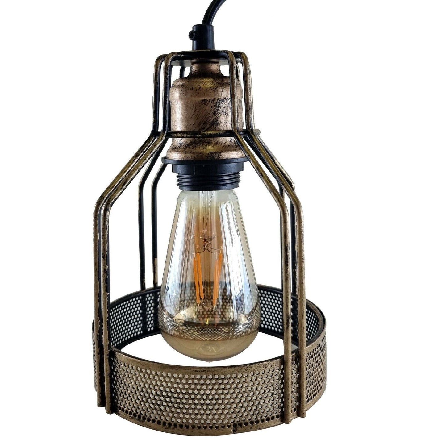 Vintage Retro Industrial Ceiling Pendant Living Room Kitchen Indoor Hanging Lamp Bird Cage Lighting~1202-2