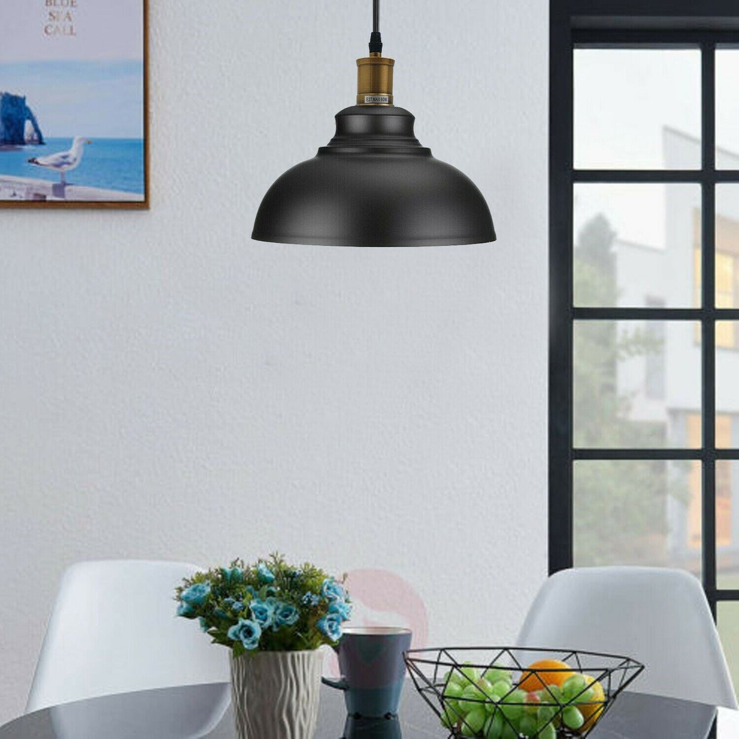 Vintage Industrial Metal Ceiling Pendant Shade Modern Hanging Retro Lights~1292-13