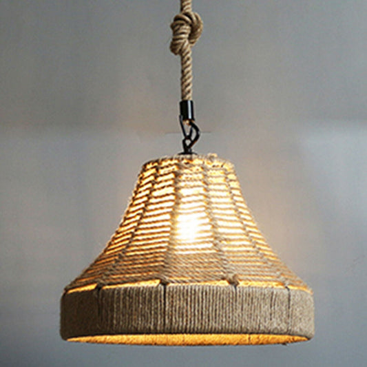 Industrial Hemp Rope Pendant Light~1132-0