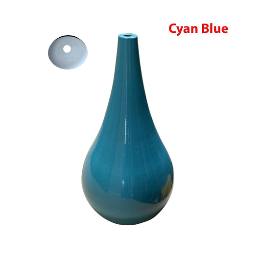 Industrial vintage Tear Drop Cyan Blue Color Beat Style pendant shade E27 holder~3971-0