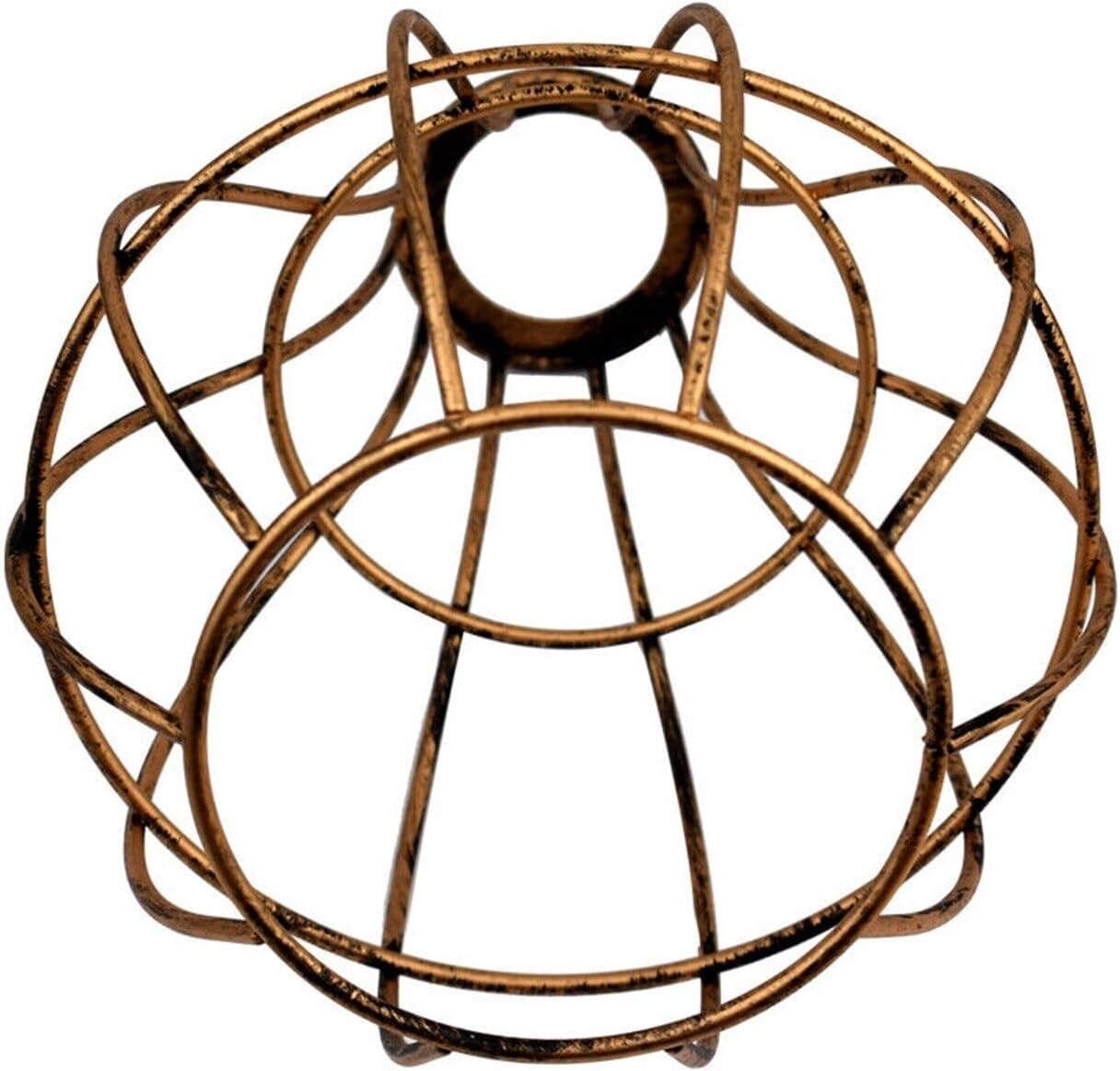 Wire Cage Brushed Copper Vintage Ceiling Light~2847-2