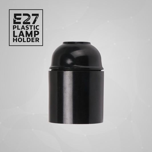 E27 screw Bakelite lamp holder Black ~2988-0