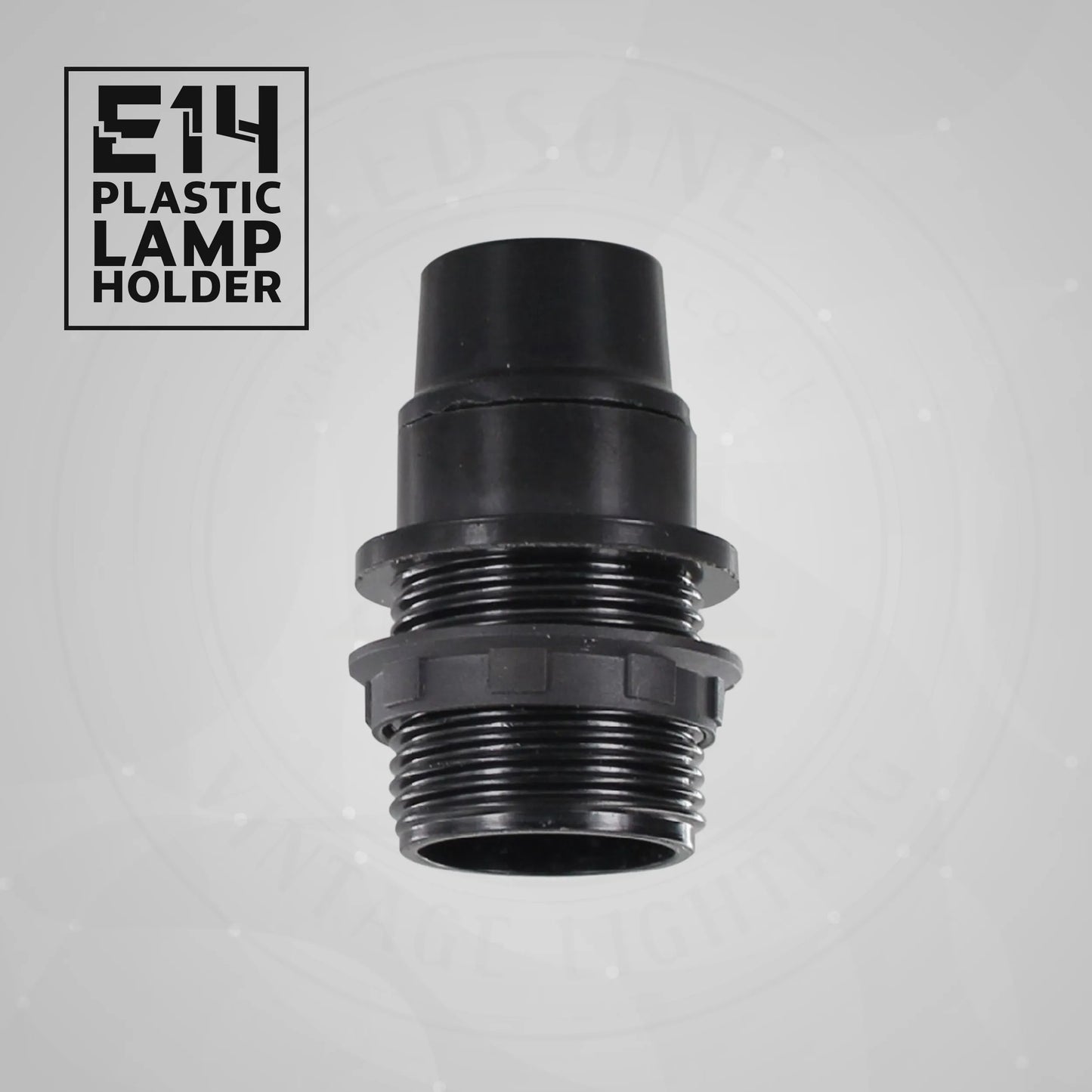 E14 Socket Bulb Holder Edison Small Screw Black Plastic Lamp holder~4357-0