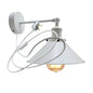 White Plug in wall light Adjustable wall sconce ~1279-1