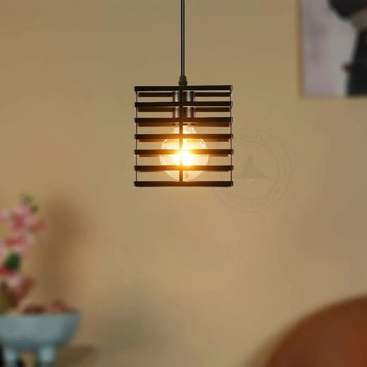 Metal Square Wire Cage Cluster Pendant Light ~ 5124-0