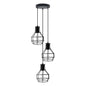 Industrial 3 Light Metal Cage Shade Hanging Pendant Light ~ 5125-3