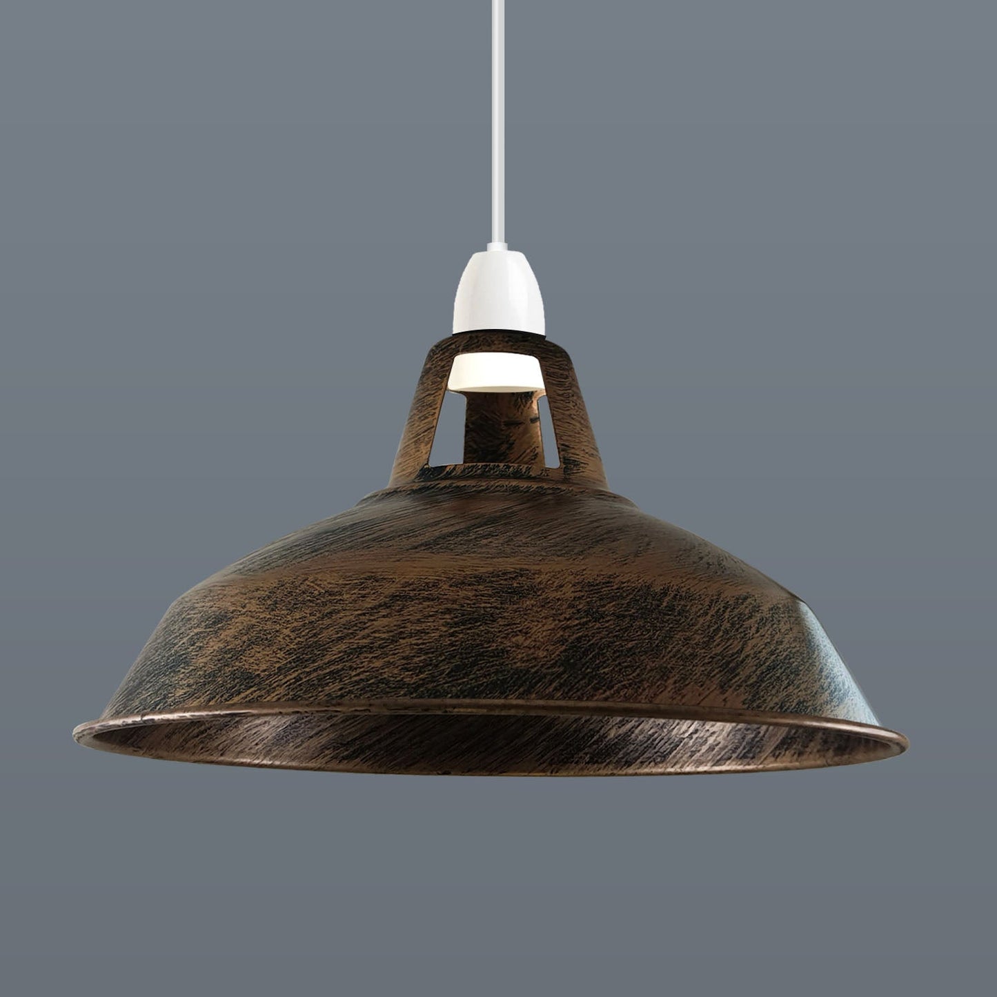 Metal Ceiling Vintage Industrial Loft Style Pendant Lighting Lampshade in Colour~1072-3