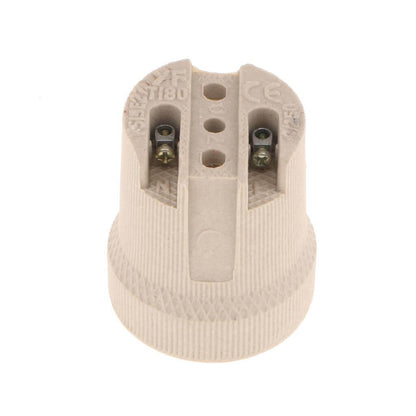 Heat-Resistant E27 Edison Screw Bulb Holder - Ceramic (Type 2) ~2965-3