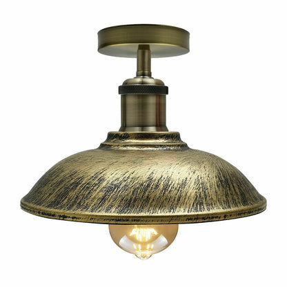 Industrial Style Rustic Vintage Ceiling Light Metal Flush Mount Lights ~1833-9