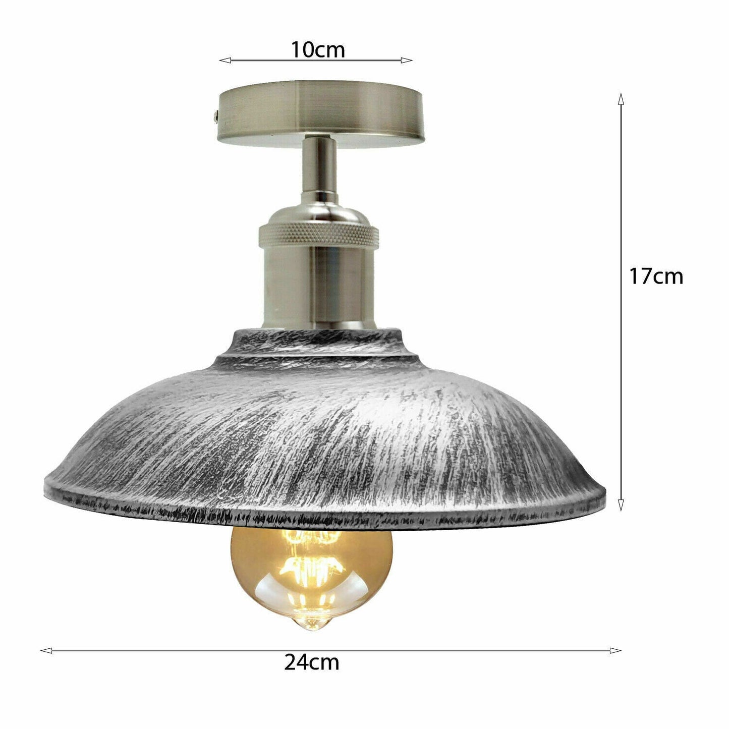 Industrial Style Rustic Vintage Ceiling Light Metal Flush Mount Lights ~1833-7