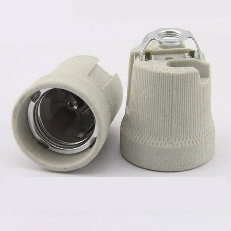 Heat resistance Ceramic heating bulb E27 lamp holder~2964-0