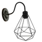 Industrial Vintage Rustic Wire Cage Black Industrial Wall Light Lampshade~2900-4