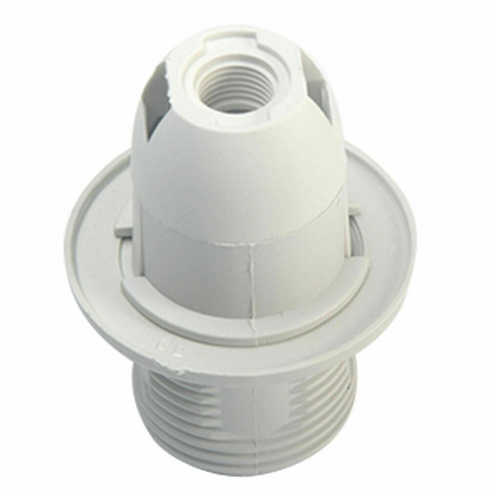 E14 Screw Lampshade Light holder Collar Ring Adaptor Bulb Holder White~1831-1