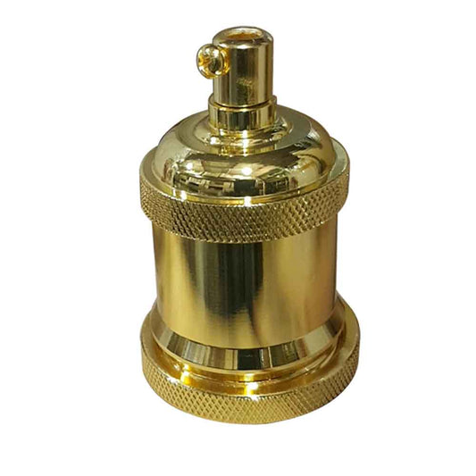 French Gold E27 Metal Lamp/Bulb Holder Ideal for Vintage Edison Filament Bulbs Antique metal~2928-0