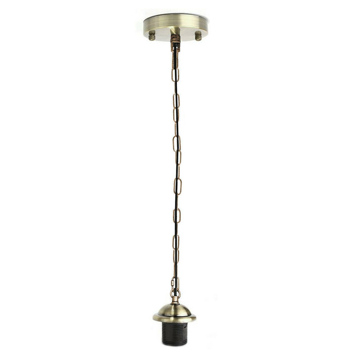 Green Brass E27 Vintage Industrial Loft Pendant Light~3126-0