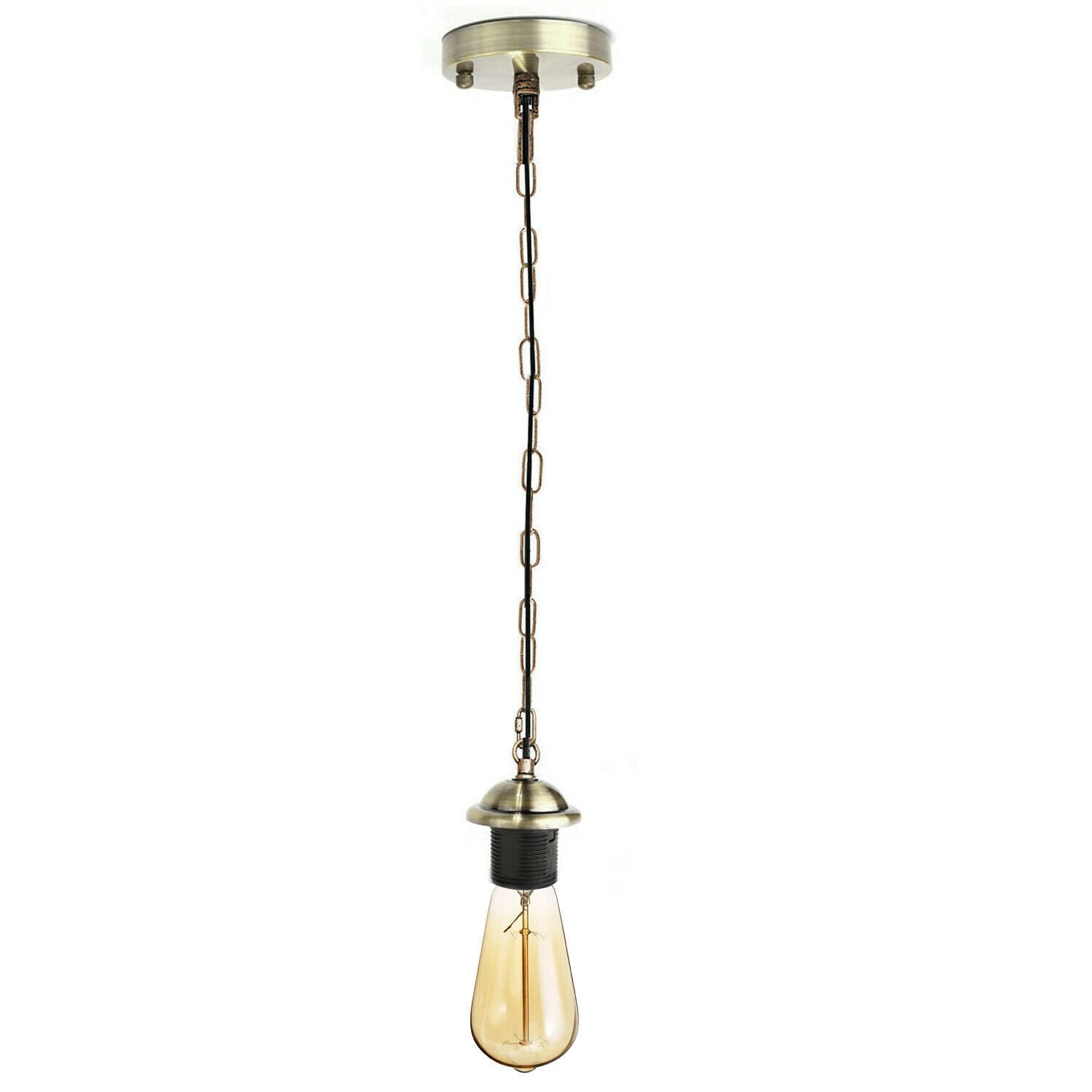 Green Brass E27 Vintage Industrial Loft Pendant Light~3126-1