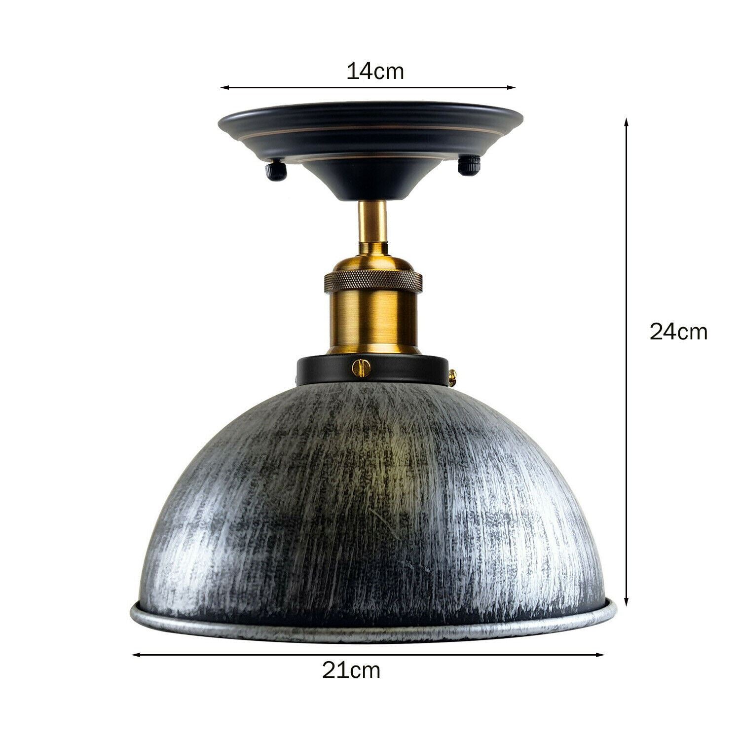 Industrial Ceiling lights Flush Mount Dome Shade~1234-2