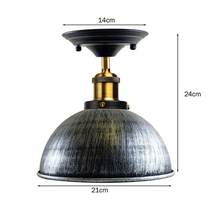 Industrial Ceiling lights Flush Mount Dome Shade~1234-2