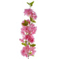 100cm Pink Artificial Blossom Stem-0