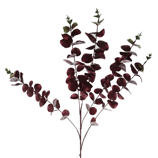 100cm Artificial Eucalyptus Foliage Burgundy-0