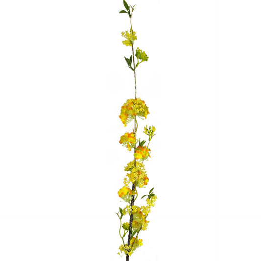 100cm Yellow Blossom Spray Stem-0