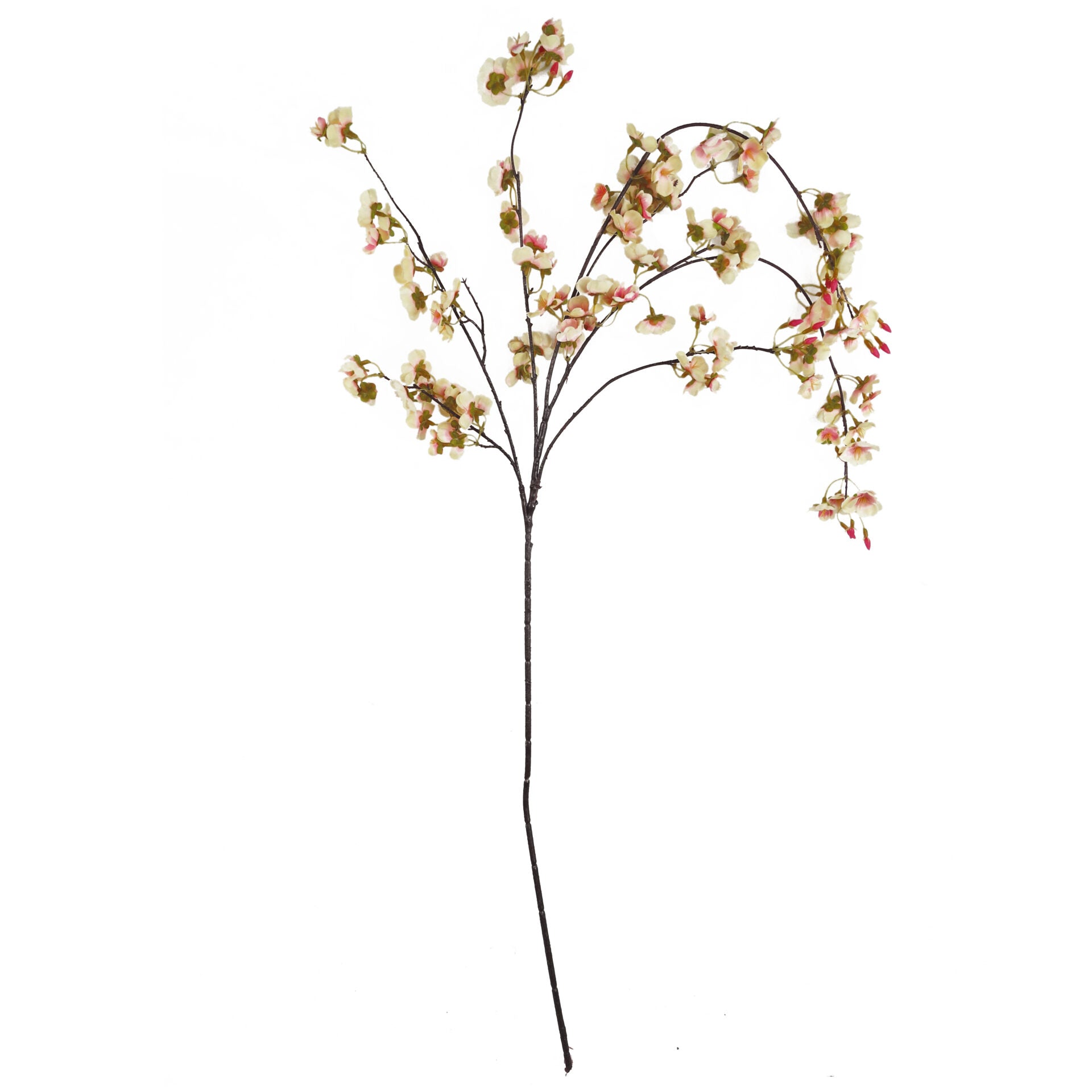 110cm Natural Pink Trailing Cherry Stem Artificial-1